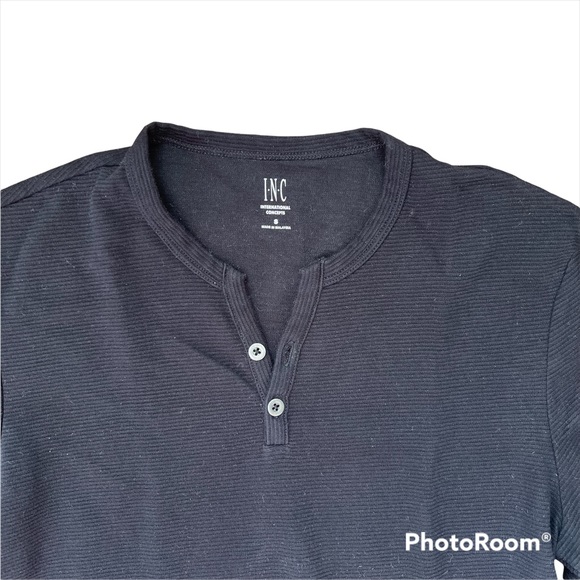 INC International Concepts Long Sleeve Henley - Picture 2 of 5